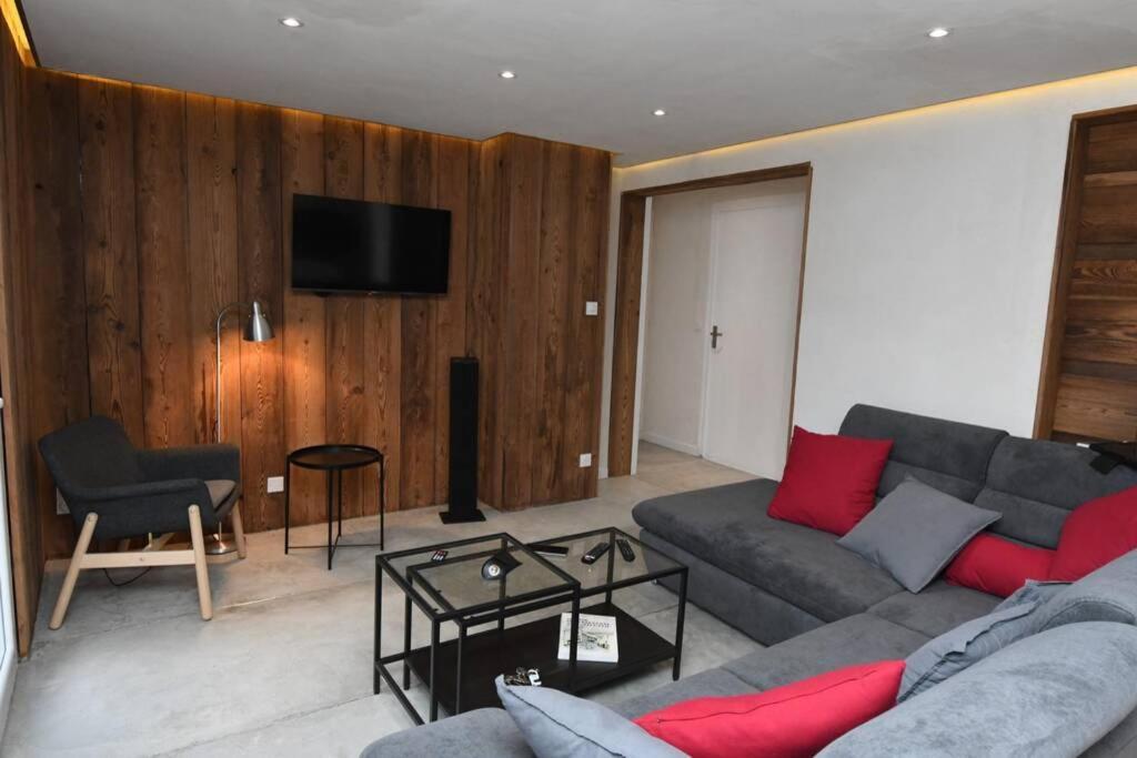 Logement Renove Avec Vue Panoramique La Saussaz Eksteriør billede
